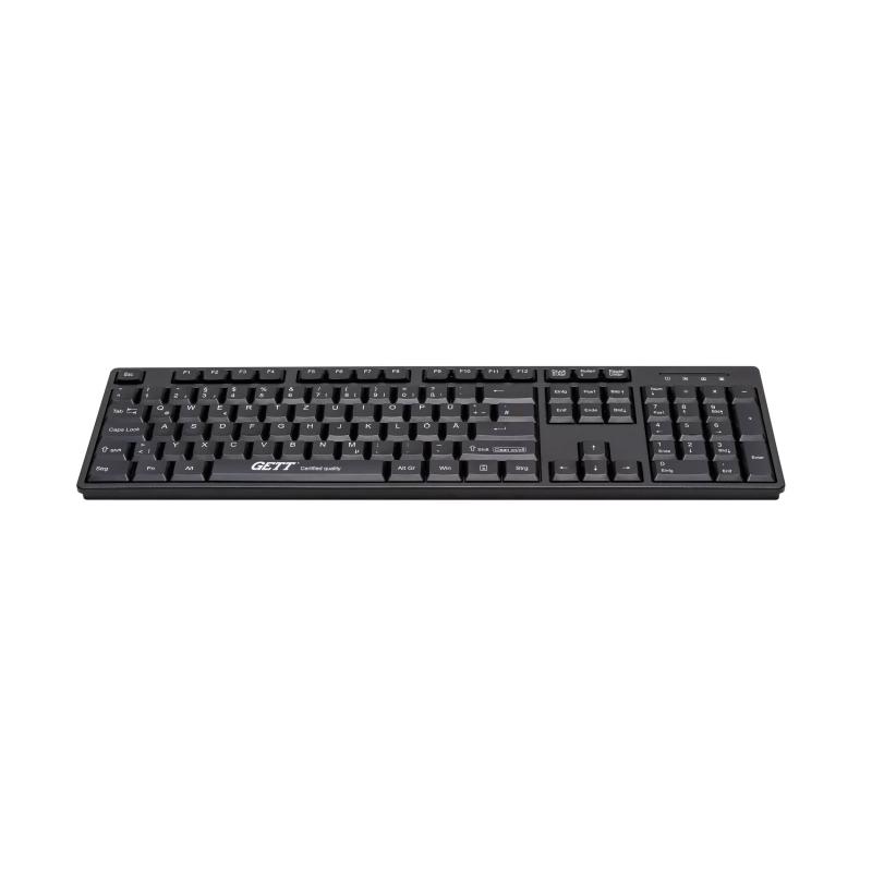 Tastatur GCQ Cleantype Easy Basic TKL-105-GCQ-IP68-KGEH-BLACK-USB-DE IP68