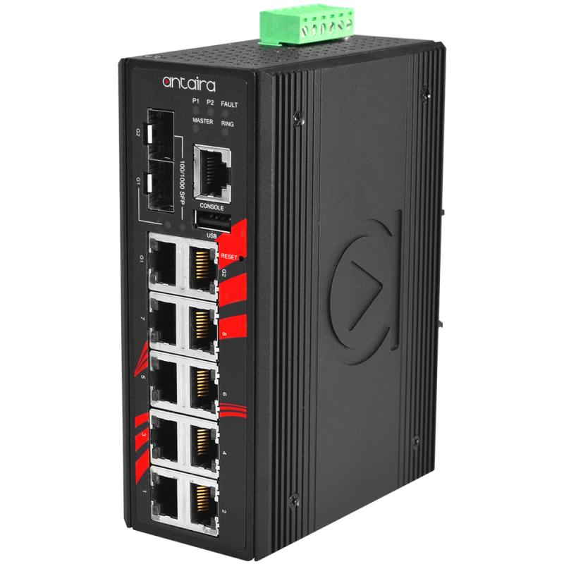 12-port Managed Industrial Ethernet Switch