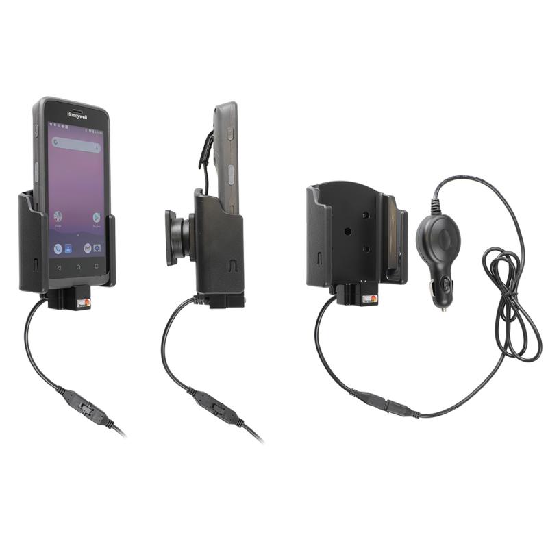 KFZ-Ladestation, Kugelgelenk (Tilt Swivel), inkl.: KFZ-Netzteil (12/24 V), passend f&uuml;r: Honeywell ED