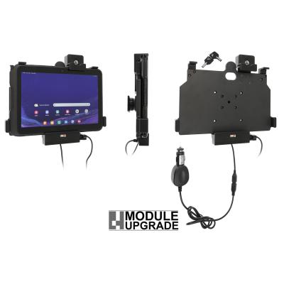 Aktive Halterung, USB-Host, Federbolzenverriegelung, Kippdrehgelenk, abschlie&szlig;bar, 2 Schl&uuml;ssel, Ziga