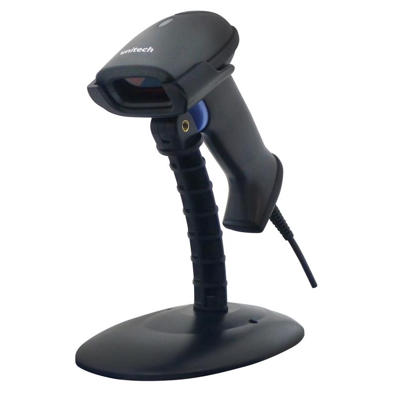 MS836 - 1D laser, S/W decoder version with auto sensing & stand (standard version), USB cable (1.9m
