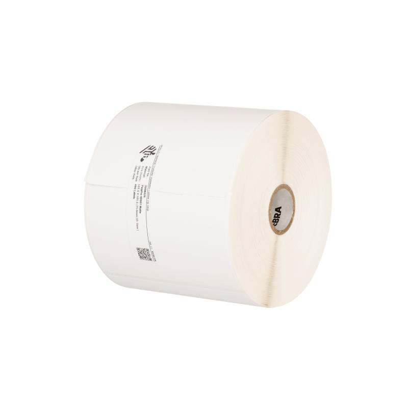 1x Zebra POLYPRO 4000T MATTE 102x102mm AD(127) Kern(25,4) 490 Etiketten/Rolle