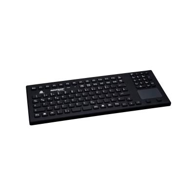 Tastatur InduProof Smart Touch TKG-107-TOUCH-IP68-BLACK-USB-DE IP68
