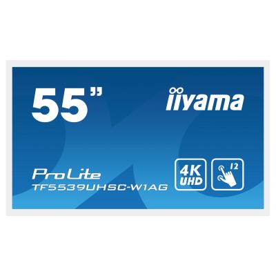 iiyama ProLite TF5539UHSC-W1AG, 139cm (55''), Projected Capacitive, 4K, wei&szlig; , openframe