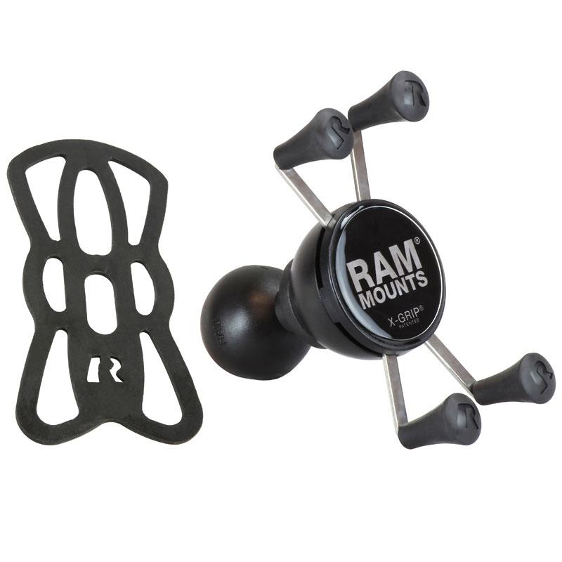 RAM Mounts X-Grip-Halteklammer f&uuml;r Smartphones bis 82,6 mm Breite - C-Kugel (1,5 Zoll)