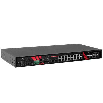 28-Port Industrial Managed Gigabit Ethernet Switch, 16 x 1000T