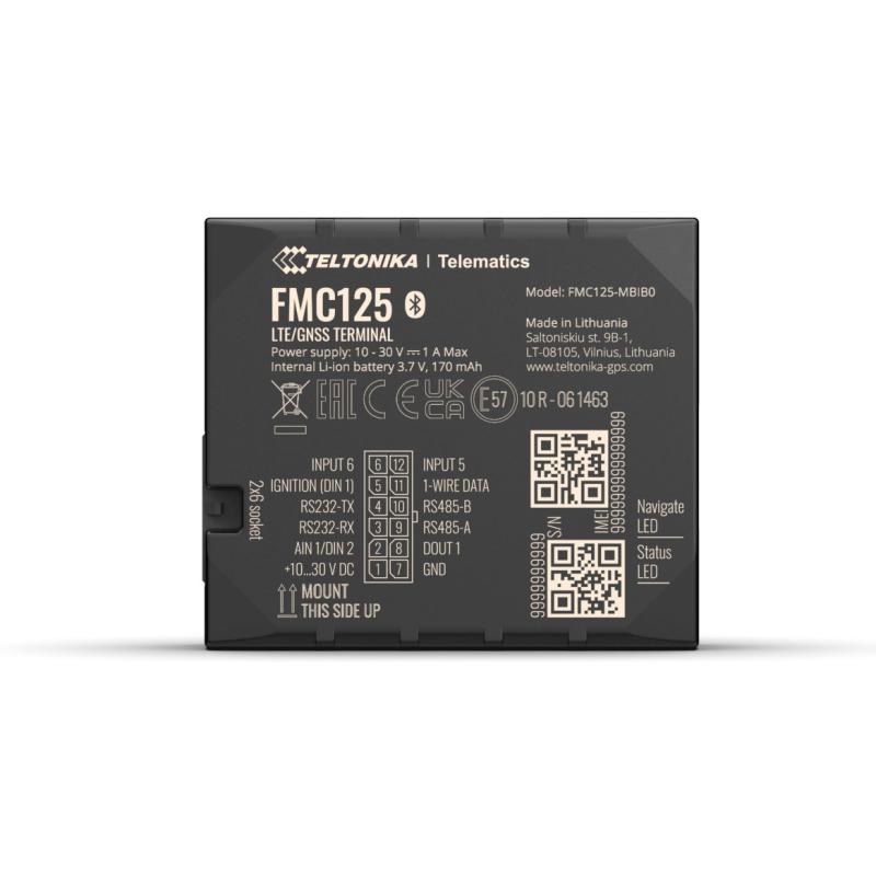 Teltonika FMC125 vielseitiger 4G LTE Cat 1 Tracker mit RS232, RS485 Schnittstellen